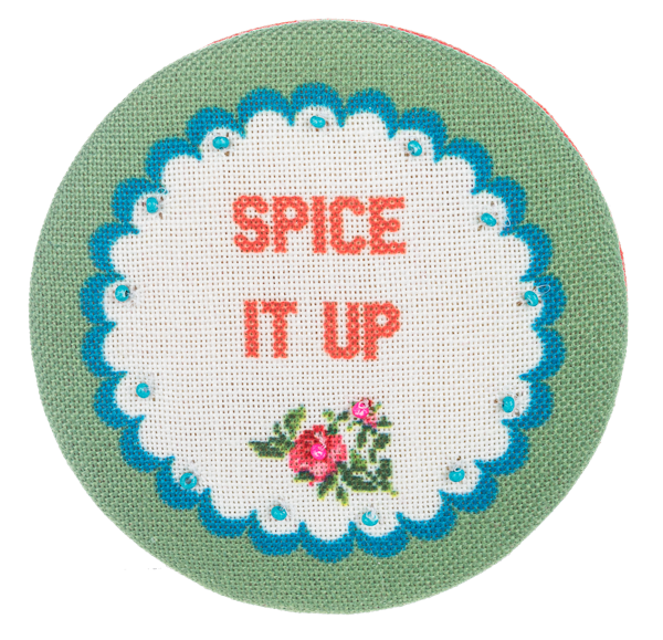Embroidered Cheeky Chic Travel Compact Mirrors