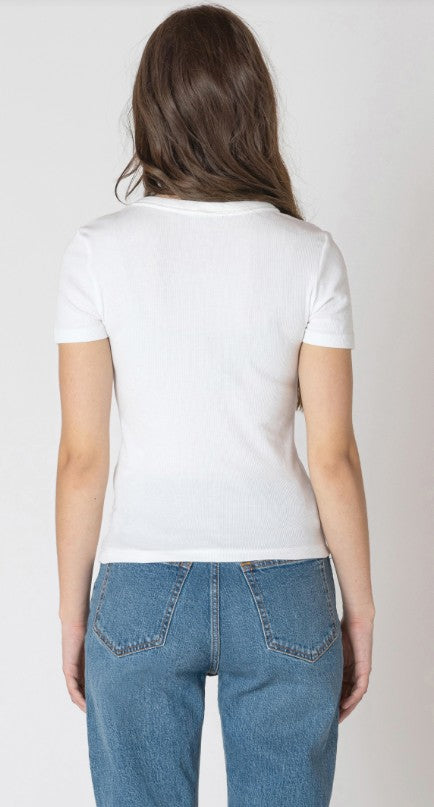 Tara Basic Ribbed Tee 2624012
