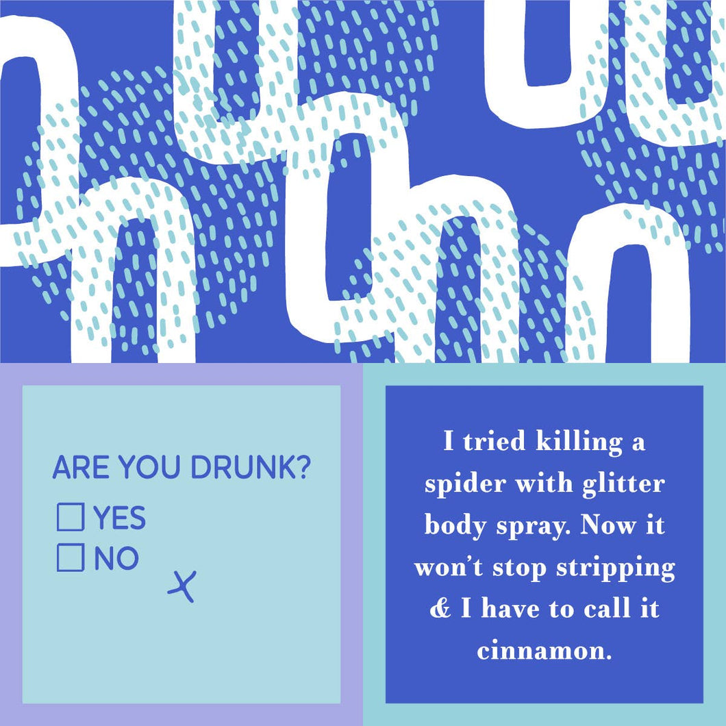 Drinks on Me coasters - Napkin: Are you Drunk/Cinnamon