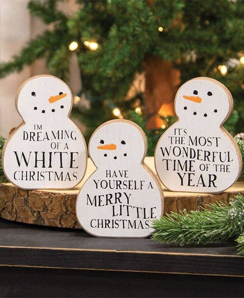 Christmas Carol Chunky Snowman Sitter