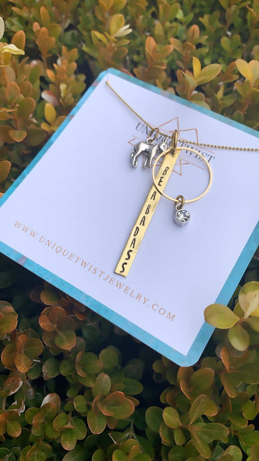 Unique Twist Jewelry - Be A Badass Ass Necklace