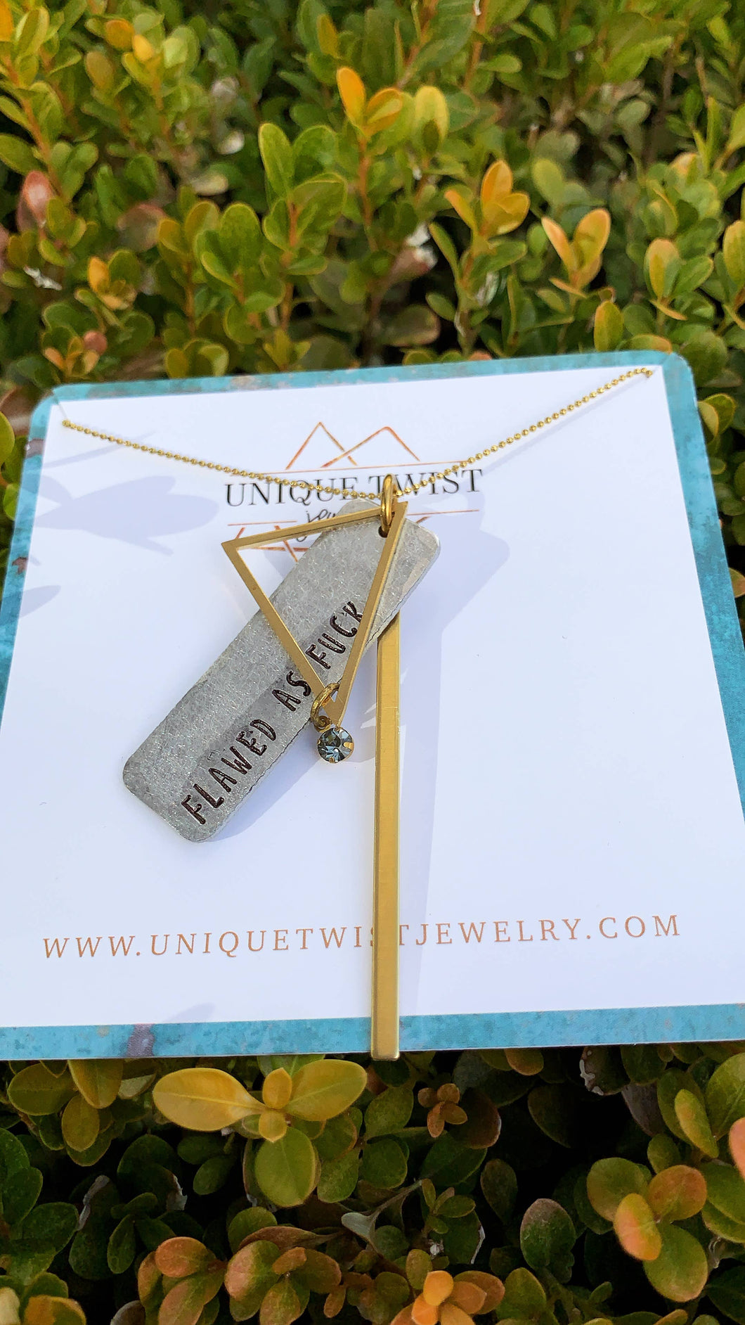 Unique Twist Jewelry - Flawed As Fuck Necklace