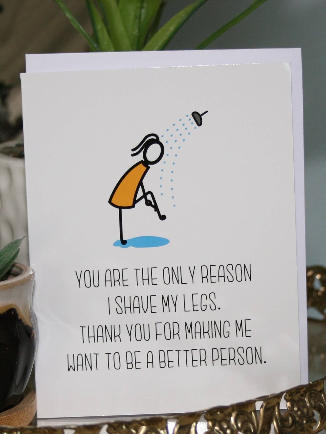 Crooked Halo - Shave my Legs Greeting Card