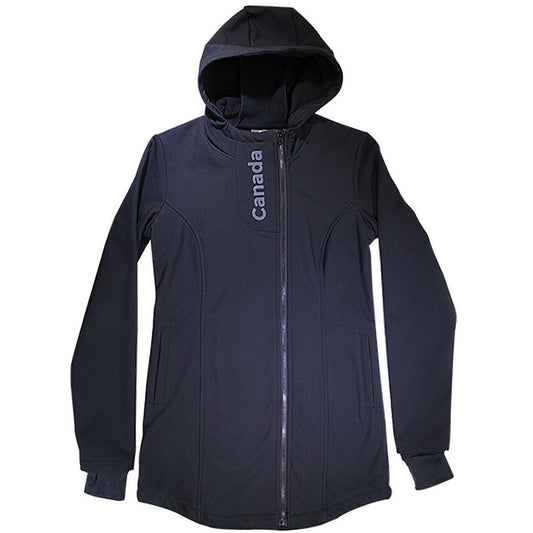 Ladies Canada Long Fitted Hooded Jacket