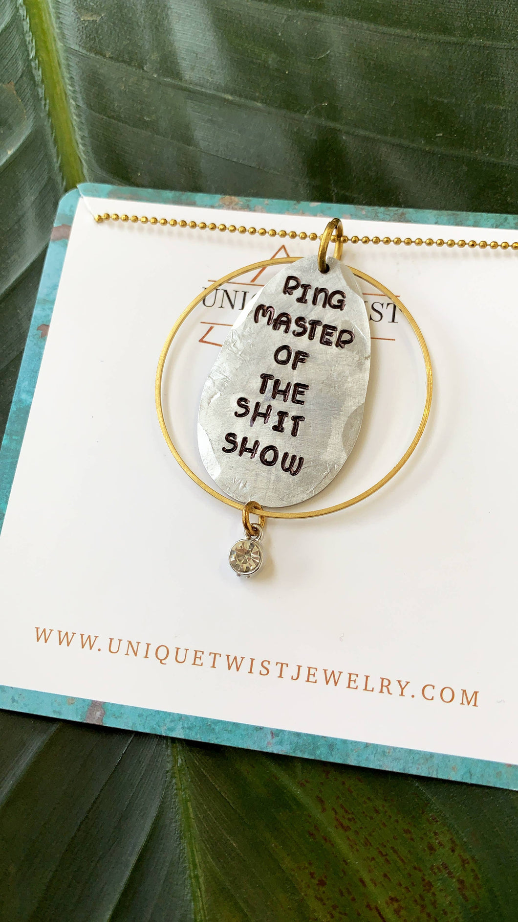 Unique Twist Jewelry - Ringmaster of the Shitshow Necklace