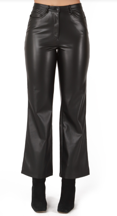 PU Straight Leg Pant