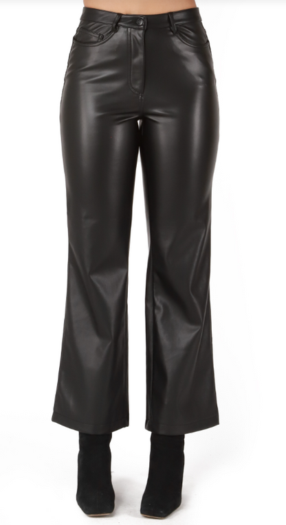 PU Straight Leg Pant