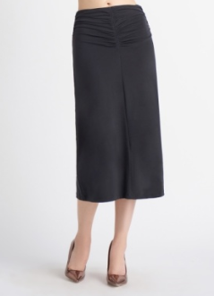 Ruched Front Midi Skirt