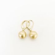 Load image into Gallery viewer, Small Metallic Sphere Earrings on &quot;D&quot; Hooks
