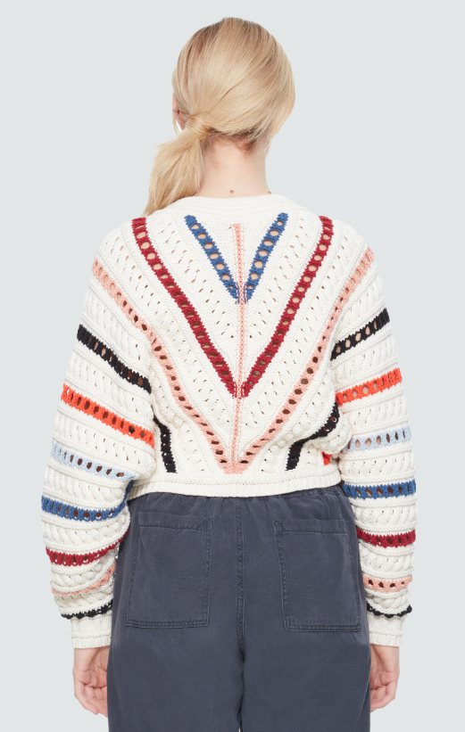 Openwork Crochet Sweater