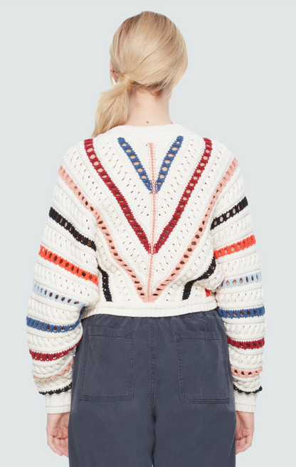 Openwork Crochet Sweater