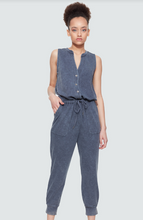 Load image into Gallery viewer, Button Front Knit Jumpsuit Plus

