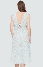 Load image into Gallery viewer, Tie Back Ruffled Midi Dress Plus
