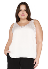 Load image into Gallery viewer, Lace Trim Cami PLUS
