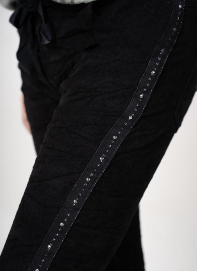Corduroy Pant with Silver Embellishment