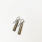 Worn Finish Metallic Earrings