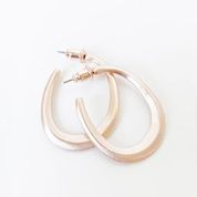 Scratched Metallic Metal Hoops
