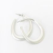 Scratched Metallic Metal Hoops