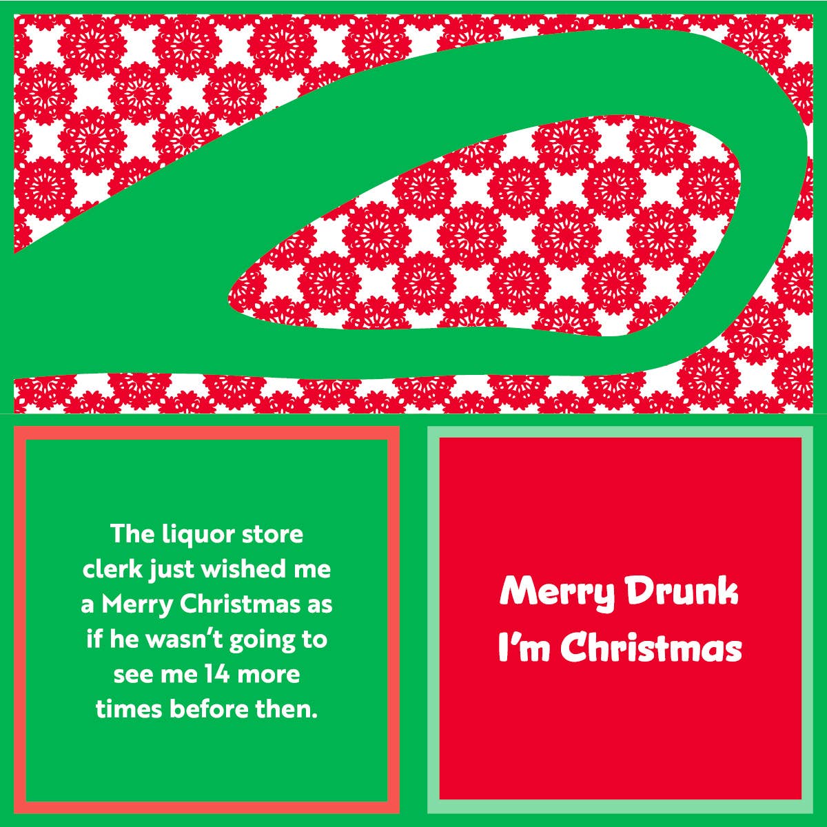Napkin: XMAS Merry Drunk