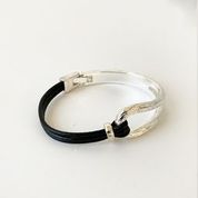 Leather & Metal Bracelet