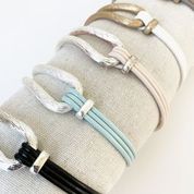 Leather & Metal Bracelet