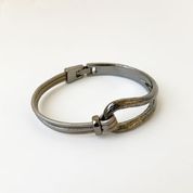 Leather & Metal Bracelet