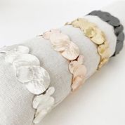 Textured Flat Discs Bracelet