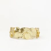Textured Flat Discs Bracelet