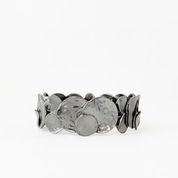 Textured Flat Discs Bracelet