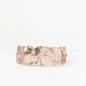 Textured Flat Discs Bracelet