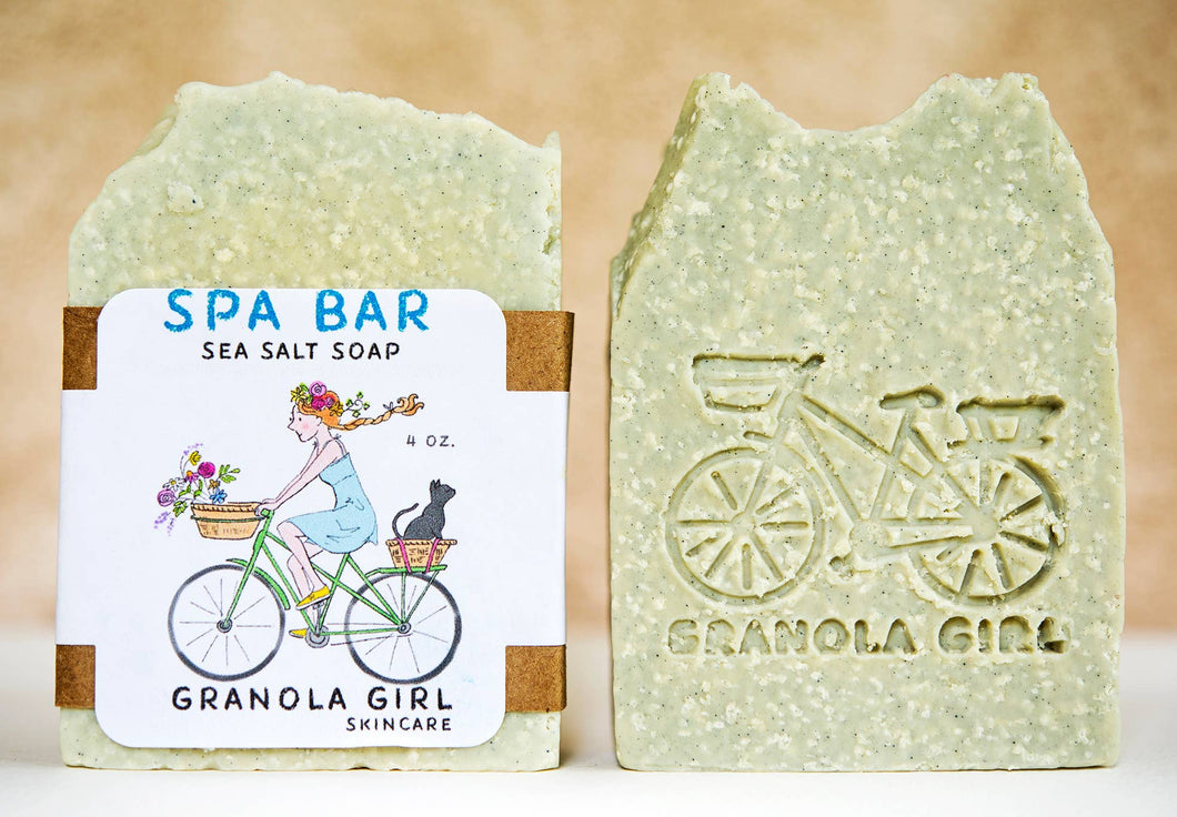 Granola Girl Skincare - Spa Bar Soap- Sea Salt, Rosemary & Lemongrass