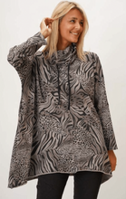 Load image into Gallery viewer, Zebra Print Cowl Neck Tunic
