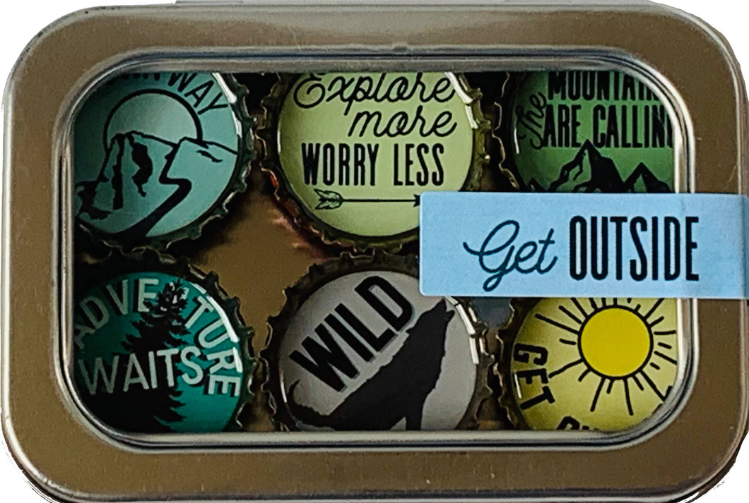 Kate's Magnets - Get Outside Magnet - Six Pack