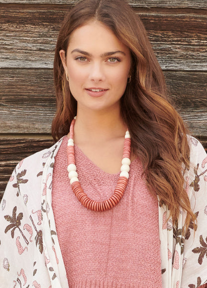 Bobble Beaded Necklace and Bracelet