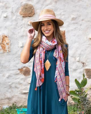 Heirloom Blooms Lightweight Scarf