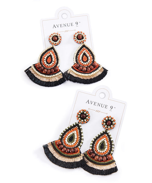 Teardrop Fan Earrings