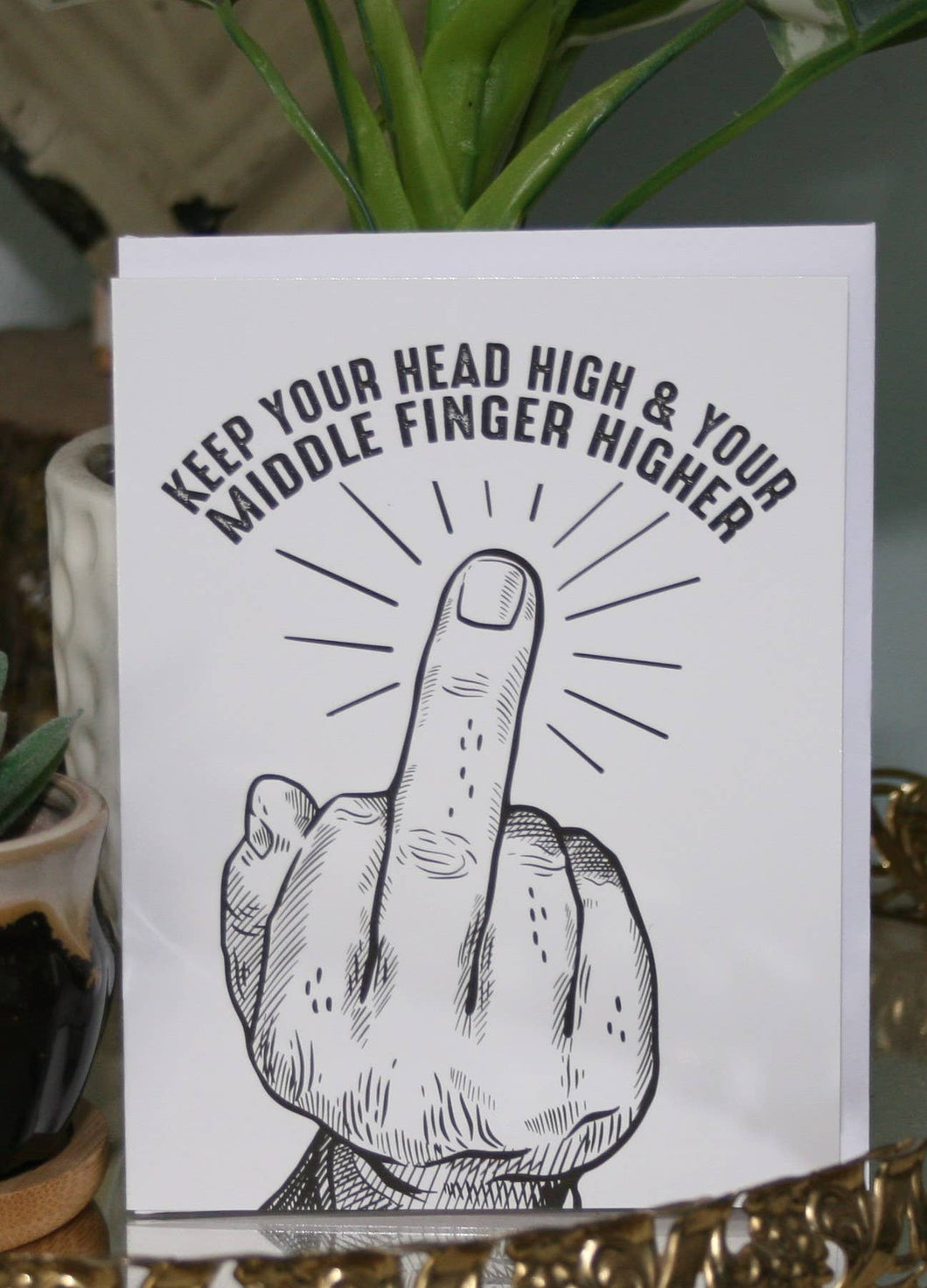 Crooked Halo - Keep it Higher Greeting Card #57