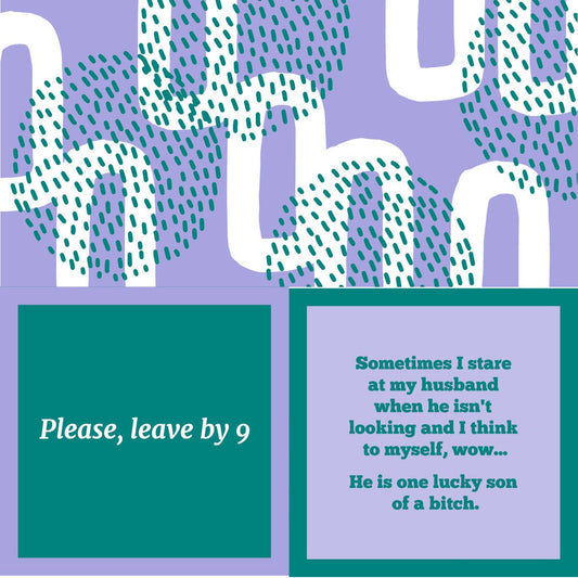 Drinks on Me coasters - Napkin: Leave by 9/Lucky