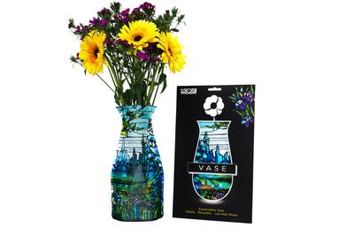 Modgy Expandable Vase - Louis C. Tiffany Iris Landscapes