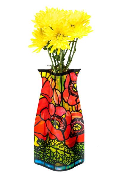 Modgy Expandable Vase - Louis C. Tiffany Poppies