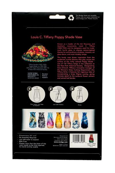 Modgy Expandable Vase - Louis C. Tiffany Poppies