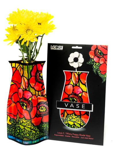 Modgy Expandable Vase - Louis C. Tiffany Poppies