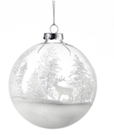 Winter Scene Ball Ornament