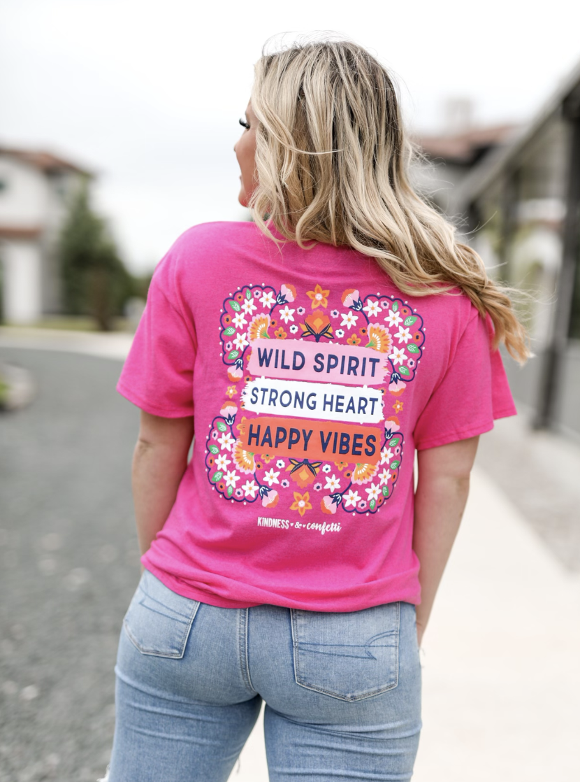 K&C Wild Spirit Strong Heart (Pink) S/S