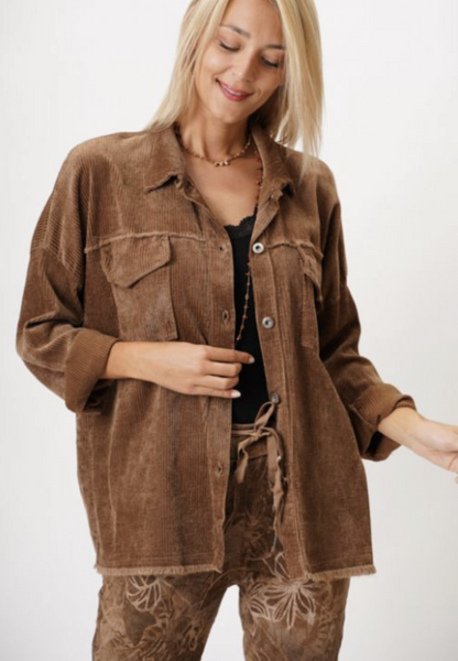 Corduroy Button Up Jacket SALE