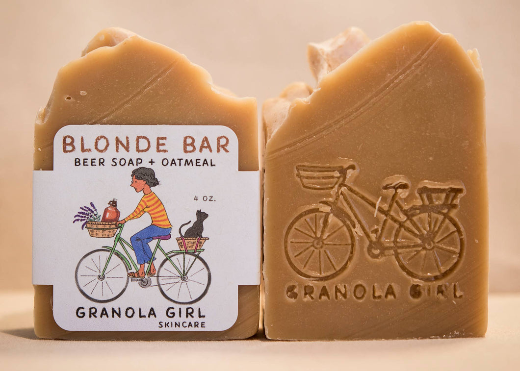 Granola Girl Skincare - Blonde Bar Soap- Lavender, Oatmeal  & Wheat Beer