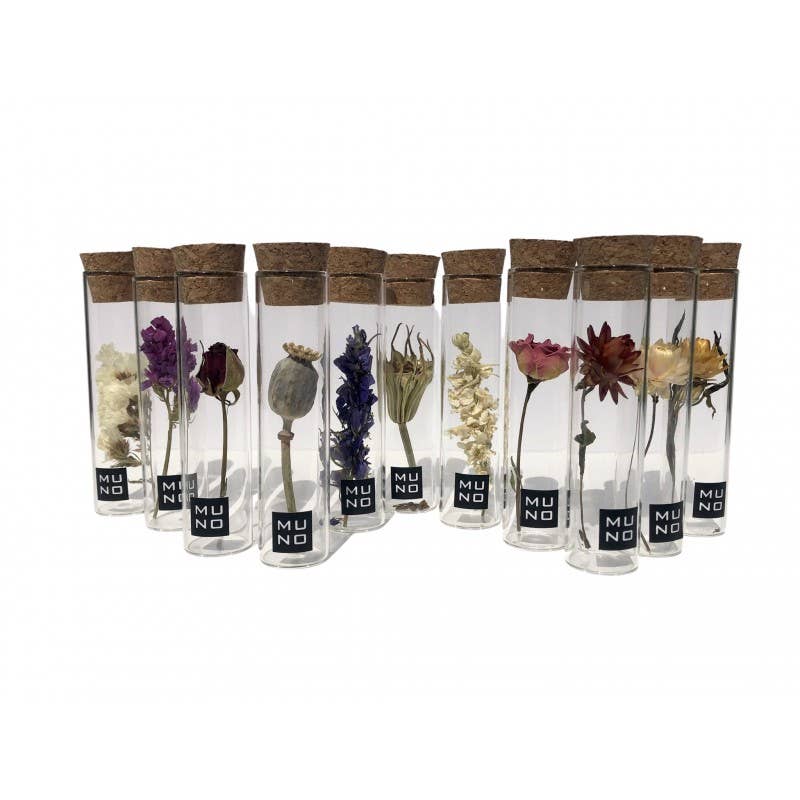 TUBE 10 CM WITH DRIED FLOWER