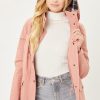 Flannel Plaid Hoodie Utility Cotton Anorak Jacket SALE