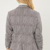 Shawl Collar Plaid Print Blazer