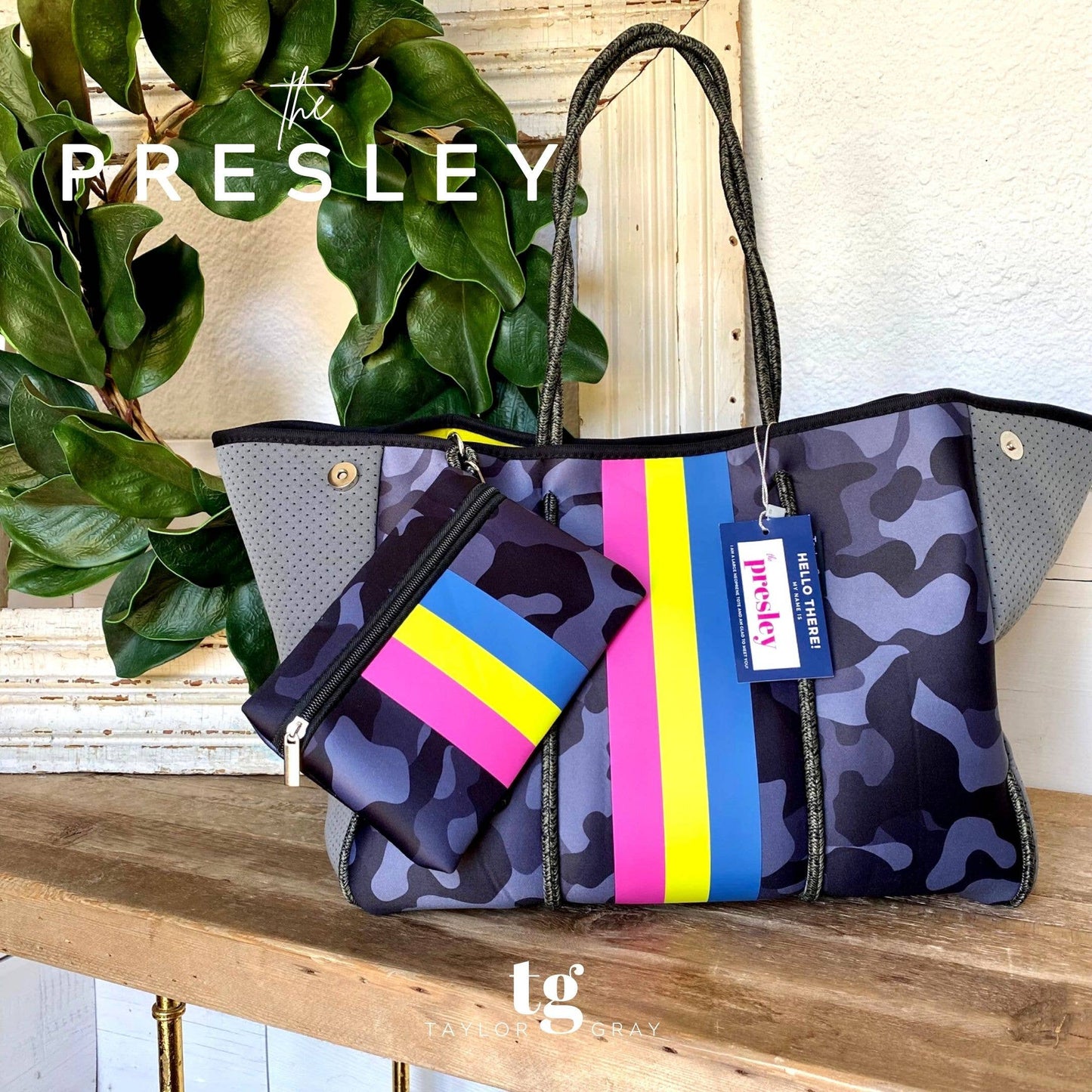 TAYLOR GRAY - The Presley Neoprene Tote SALE